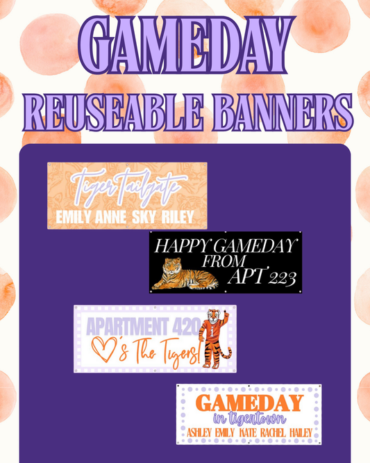 Gameday Banner | Reuseable banner, vinyl banner