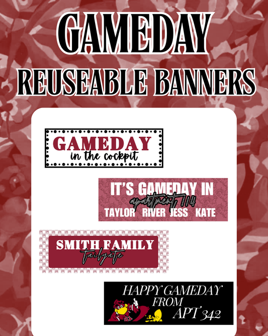 Gameday Banner | University of South Carolina reuseable banner, vinyl banner