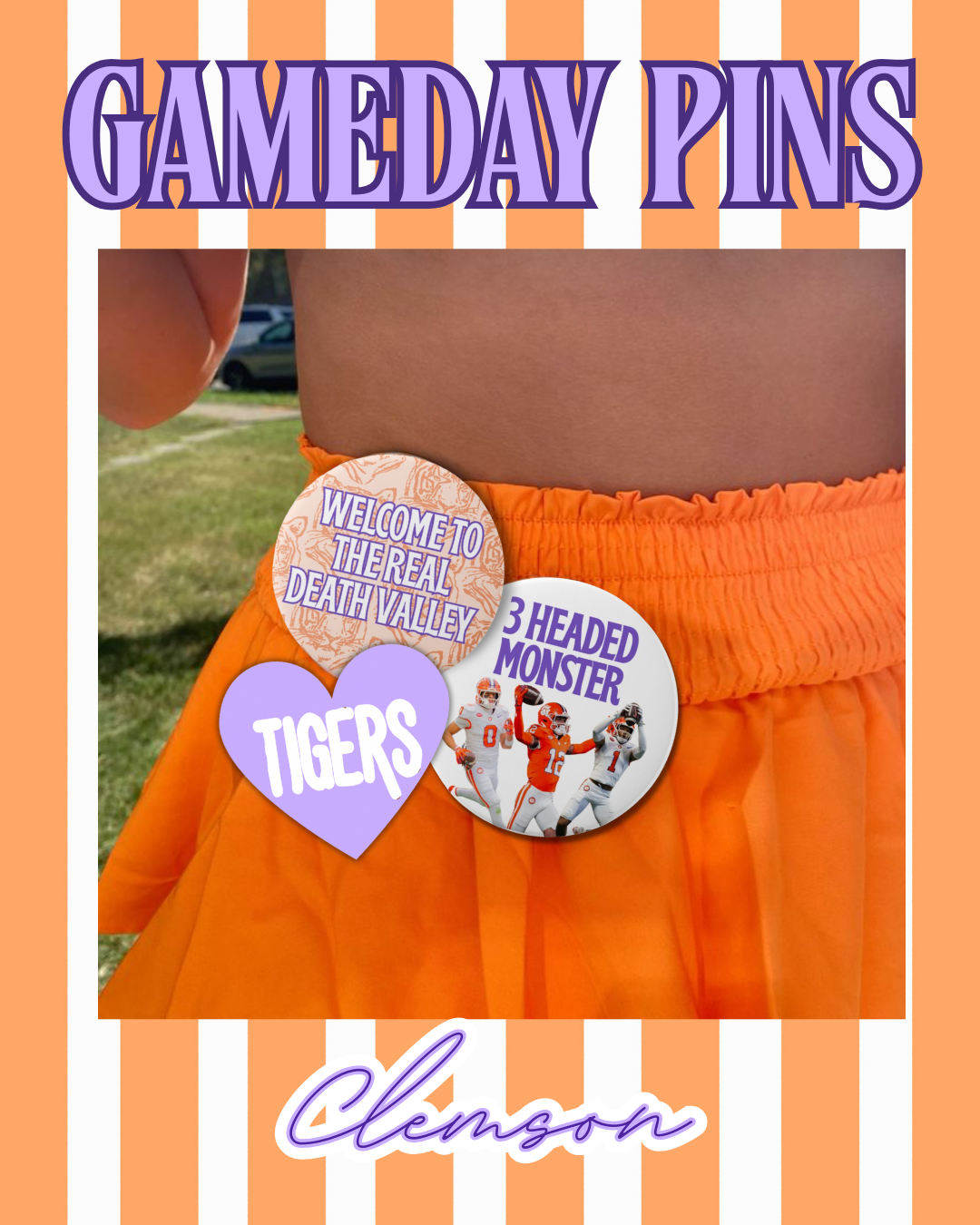 Gameday Buttons | Clemson University