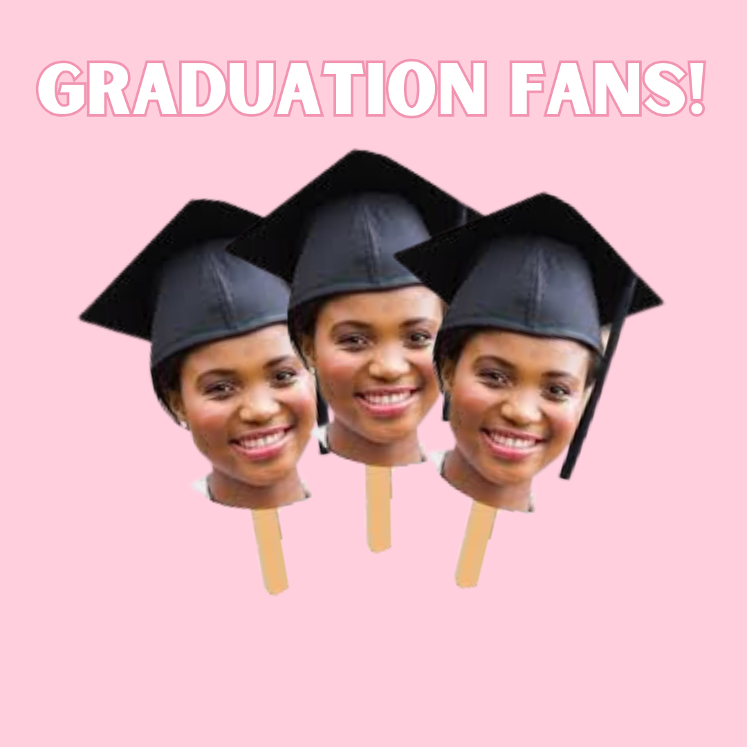 Graduation Fans- 5 Pack