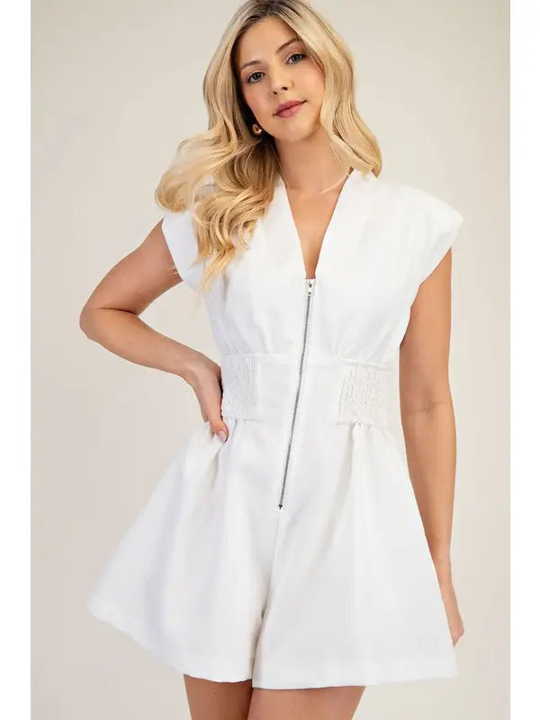 Flirty Zip Romper